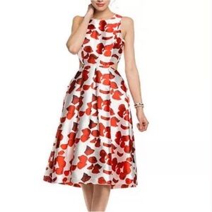 Nordstrom re:named 50s pin up flared dress rose petal design